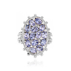 Anillo en plata con Tanzanita (Dallas Prince Designs)