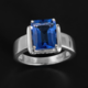 Anillo en plata con Fluorita de color cambiante (Pallanova)