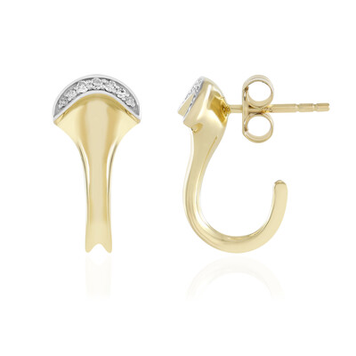 Pendientes en oro con Diamante I2 (H)