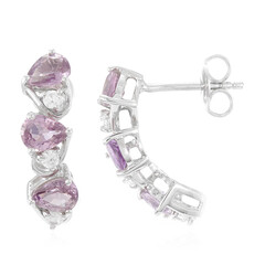 Pendientes en plata con Zafiro de Mozambique