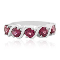 Anillo en plata con Rodolita
