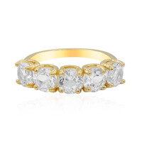 Anillo en plata con Topacio blanco