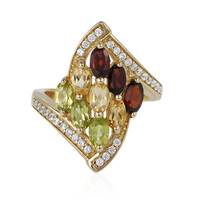 Anillo en plata con Granate