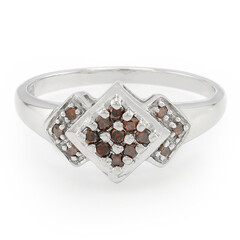 Anillo en plata con Diamante fantasía
