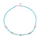 Collar en plata con Apatita azul
