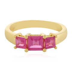 Anillo en plata con Zafiro rosa de Madagascar