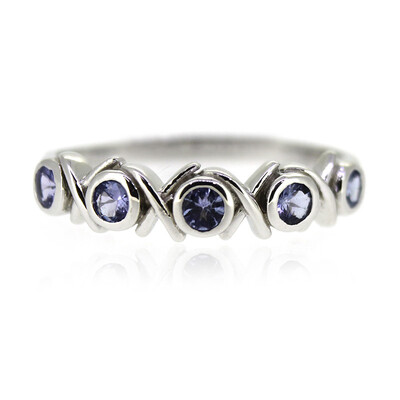 Anillo en plata con Tanzanita