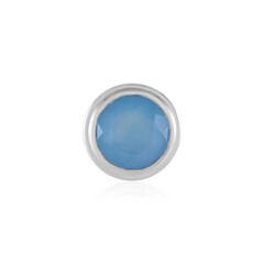 Colgante en plata con Calcedonia azul