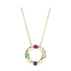 Collar en oro con Rubí de Mozambique AAA (CIRARI)