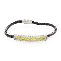 Brazalete en plata con Diamante amarillo