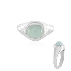 Anillo en plata con Aguamarina