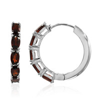 Pendientes en plata con Granate