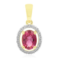 Colgante en oro con Turmalina rosa de Californa