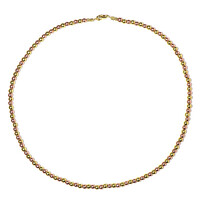 Collar en plata con Hematita dorada