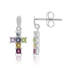 Pendientes en plata con Topacio azul cielo