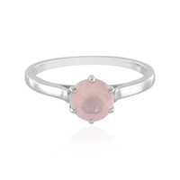 Anillo en plata con Cuarzo rosa