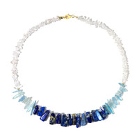 Collar en plata con Cuarzo blanco