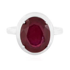Anillo en plata con Rubí de Madagascar