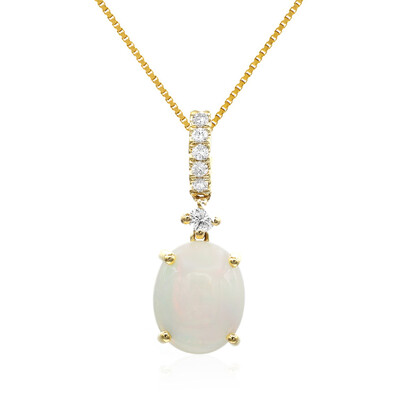 Collar en oro con Ópalo Welo AAA
