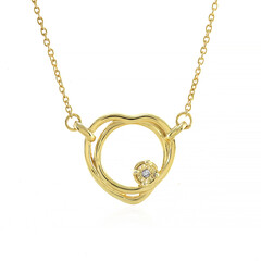 Collar en plata con Diamante I4 (J)