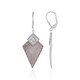 Pendientes en plata con Zircón (Adela Silber)