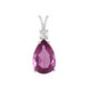 Colgante en plata con Fluorita rosa