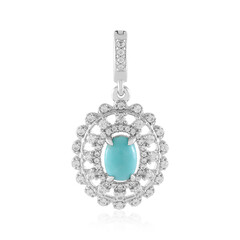 Colgante en plata con Turquesa