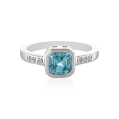 Anillo en plata con Zircón de Ratanak Kirí