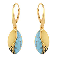 Pendientes en plata con Turquesa