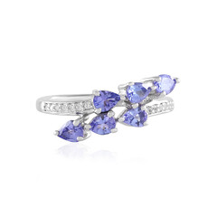 Anillo en plata con Tanzanita
