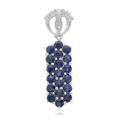 Colgante en plata con Zafiro azul
