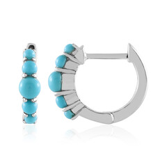 Pendientes en plata con Turquesa bella durmiente (Faszination Türkis)
