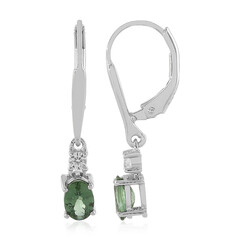 Pendientes en plata con Apatita Cromada