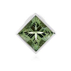 Colgante en plata con Amatista verde
