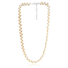 Collar en plata con Perla durazno Freshwater (TPC)