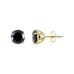 Pendientes en plata con Espinela negra