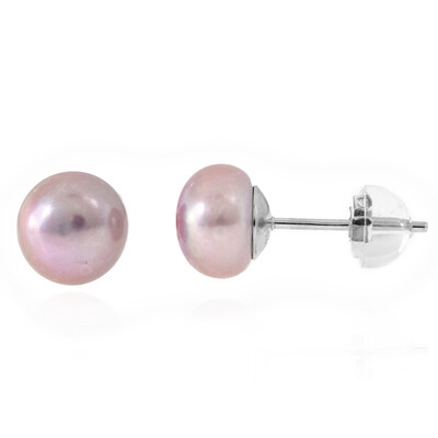 Pendientes en plata con Perla Freshwater