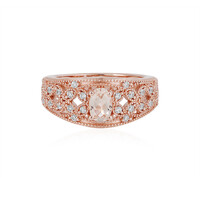 Anillo en plata con Morganita