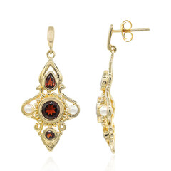 Pendientes en plata con Granate de Mozambique