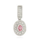 Colgante en plata con Zafiro Padparadscha