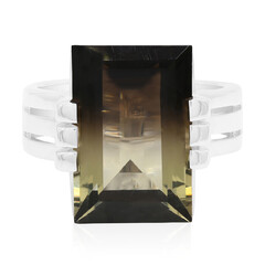Anillo en plata con Cuarzo del Amazonas