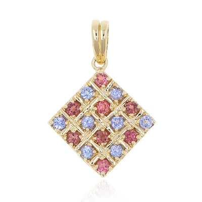 Colgante en oro con Turmalina rosa