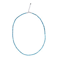 Collar en plata con Apatita azul neón