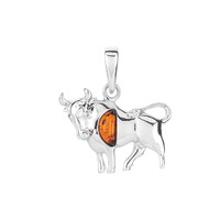 Colgante en plata con Ámbar báltico