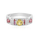 Anillo en plata con Berilo amarillo