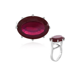 Anillo en plata con Rubí de Madagascar