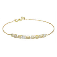 Brazalete en plata con Topacio blanco (Adela Silber)