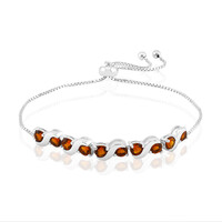 Brazalete en plata con Citrino de Madeira