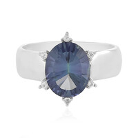 Anillo en plata con Cuarzo Místico azul