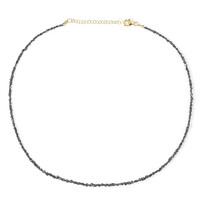 Collar en plata con Diamante negro